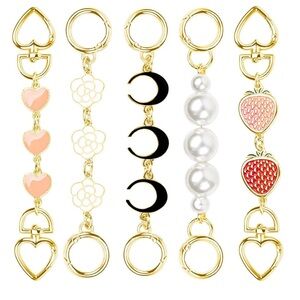 🆕 5Pcs Purse Extender Chain, Bag Extender Purse Strap Extension Replacement